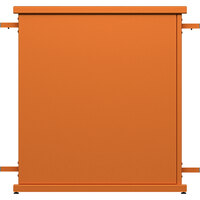 SelectSpace 32" x 10" x 36" Burnt Orange Straight Stand Planter with Circle Top Cut-Outs