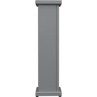 SelectSpace 10" x 10" x 36" Stock Gray Stand-Alone Planter with Circle Top Cut Out