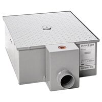 Zurn Elkay GT2701-50-4NH 100 lb. 50 GPM Low-Profile Grease Trap with 4" No-Hub Connections