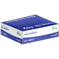 Choice 6" x 10 3/4" Customizable Interfolded Deli Wrap Wax Paper - 500/Box