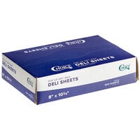 Choice 8" x 10 3/4" Customizable Interfolded Deli Wrap Wax Paper - 6000/Case