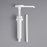 Carnival King 0.5 oz. Plastic Condiment Pump with 11" Dip Tube