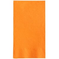 Choice 15 inch x 17 inch Orange 2-Ply Paper Dinner Napkin - 1000/Case