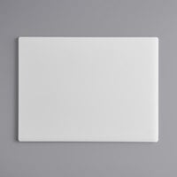 Choice 24 inch x 18 inch x 1/2 inch White Polyethylene Cutting Board