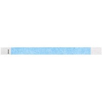 Carnival King Light Blue Disposable Tyvek® Customizable Wristband 3/4" x 10" - 500/Bag