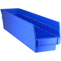 Regency Blue Shelf Bin, 17 7/8" x 4 1/8" x 4" - 20/Case