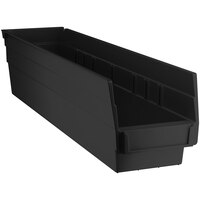 Regency Black Shelf Bin, 17 7/8" x 4 1/8" x 4" - 20/Case
