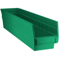 Regency Green Shelf Bin, 17 7/8" x 4 1/8" x 4" - 20/Case