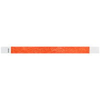 Carnival King Neon Red Disposable Tyvek® Customizable Wristband 3/4" x 10" - 500/Bag