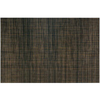 Front of the House Metroweave 18 1/4" x 12" Copper Mesh Woven Vinyl Rectangle Placemat / Liner - 12/Pack