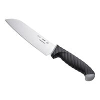 Schraf 7 inch Smooth Edge Santoku Knife with TPRGrip Handle