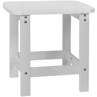Flash Furniture Charlestown White Faux Wood Side Table