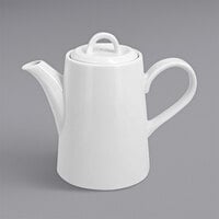 RAK Porcelain Polaris Access 11.85 oz. Porcelain Coffee Pot and Lid - 4/Case