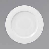 RAK Porcelain Polaris Access 12 1/4" Wide Rim Porcelain Flat Plate - 6/Case