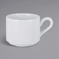 RAK Porcelain Polaris Access 6.75 oz. Stackable Porcelain Coffee Cup - 12/Case