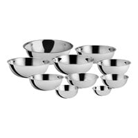 Choice Heavy Weight Stainless Steel Mixing Bowl Set - 10/Set