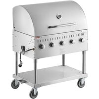 Backyard Pro LPG36RD 36" Stainless Steel Liquid Propane Outdoor Grill With Roll Dome