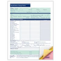 ComplyRight 8 1/2" x 11" 3-Part Payroll Status / Change Notice - 50/Pack