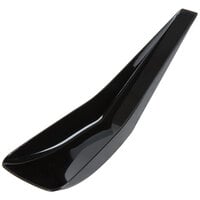 Fineline Tiny Temptations 6505-BK 5" Tiny Tensils Disposable Black Plastic Spoon - 200/Case