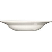 International Tableware Verona 10 oz. Ivory (American White) Stoneware Soup Bowl with Green Bands - 24/Case