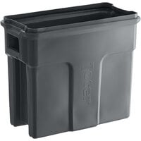 Toter SL016-00125 Slimline 16 Gallon Dark Cool Gray Trash Can