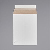 Lavex Stayflats® White Self-Sealing Rigid Mailer #1 - 6" x 8" - 100/Case