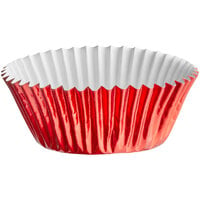 Enjay 2" x 1 1/4" Red Foil Baking Cup - 10200/Case