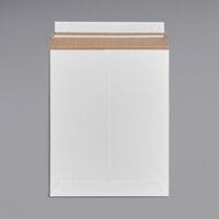 Lavex Stayflats® White Self-Sealing Rigid Mailer #5 - 9 3/4" x 12 1/4" - 100/Case