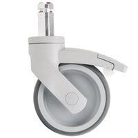 Cambro CPMCWB000 Equivalent 5" Premium Total Locking Swivel Caster for Cambro Camshelving® Premium CSPRK Mobile Shelving Post Kits and CSUR Mobile Shelving Units