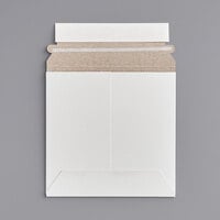 Lavex Stayflats® White Self-Sealing Rigid Mailer #9 - 6" x 6" - 200/Case