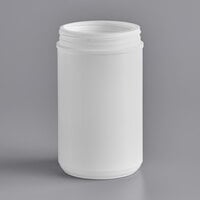85 oz. White HDPE Plastic Canister - 57/Case