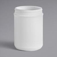 70 oz. White HDPE Plastic Canister - 57/Case