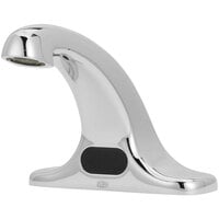 Zurn Elkay Z6915-XL-SSH AquaSense Deck Mount Centerset Sensor Faucet with 4" Centers, Stainless Steel Supply Hose, and 6 3/4" Spout (0.5 GPM), Battery-Powered