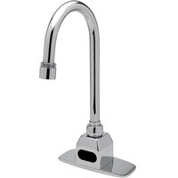 Zurn Elkay Z6920-XL-ACA-CP4 AquaSense Deck Mount Sensor Faucet with 4" Centers and 5 3/8" Gooseneck Spout (1.5 GPM), Plug-In Powered