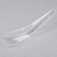 Fineline Tiny Temptations 6505-CL 5" Tiny Tensils Disposable Clear Plastic Spoon - 200/Case