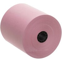 Point Plus 3" x 165' Pink 1 Ply Bond Cash Register POS Paper Roll Tape - 50/Case