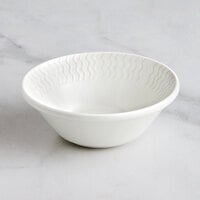 RAK Porcelain Leon 24.3 oz. Ivory Embossed Porcelain Stackable Bowl - 12/Case