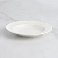 RAK Porcelain Leon 9 1/16" Ivory Embossed Wide Rim Porcelain Deep Plate - 12/Case