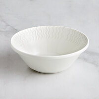 RAK Porcelain Leon 39.9 oz. Ivory Embossed Porcelain Stackable Bowl - 12/Case