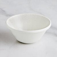 RAK Porcelain Leon 20.3 oz. Ivory Embossed Porcelain Stackable Bowl - 12/Case