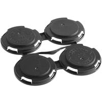 PakTech Black Plastic 4-Pack Can Carrier - 788/Case