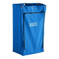 Lavex Blue Vinyl Janitor Cart Bag with Zipper