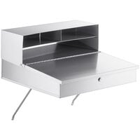 Lavex Stainless Steel Wall Mount Receiving Desk