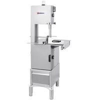 Omcan 46786 Stainless Steel Floor Model Vertical Band Saw with 80" Blade - 220V, 3 Phase, 2 hp