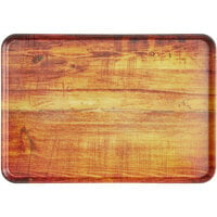 Carlisle 2618WFGQ094 Customizable Redwood 18" x 26" Glasteel Display / Bakery Fiberglass Tray - 6/Case