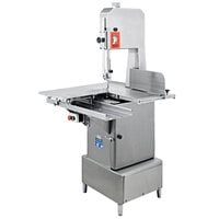 Omcan 45978 Stainless Steel Floor Model Vertical Band Saw with 98" Blade - 220V, 2 hp