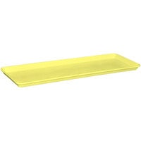 MFG Tray 9" x 26" Yellow Fiberglass Market Display Tray 333008-5128