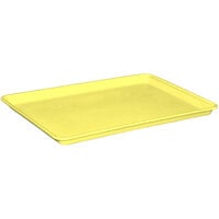 MFG Tray 12" x 18" Yellow Fiberglass Market Display Tray 334008-5128