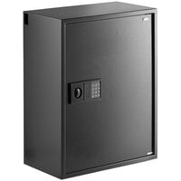 360 Office Furniture 23" x 13" x 29 3/4" Black Steel Wall Mount 700 Key Cabinet Safe with Electronic Keypad Lock
