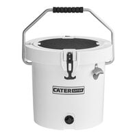 CaterGator CCG20WH White 20 Qt. Round Rotomolded Extreme Outdoor Cooler / Ice Chest